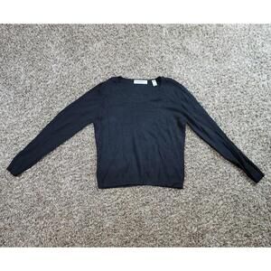 Vintage Valerie Stevens Womens Top Size Large Black Stretch
